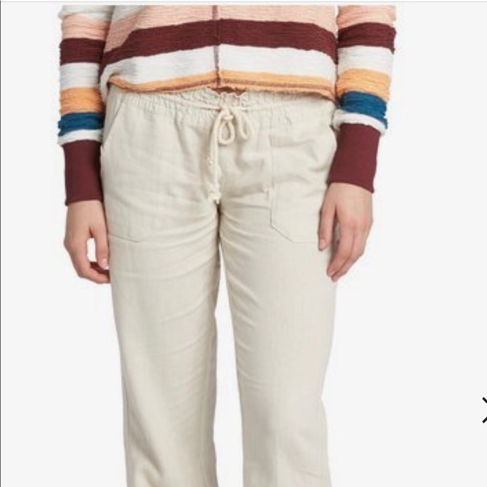 Roxy Oceanside linen pants Petite